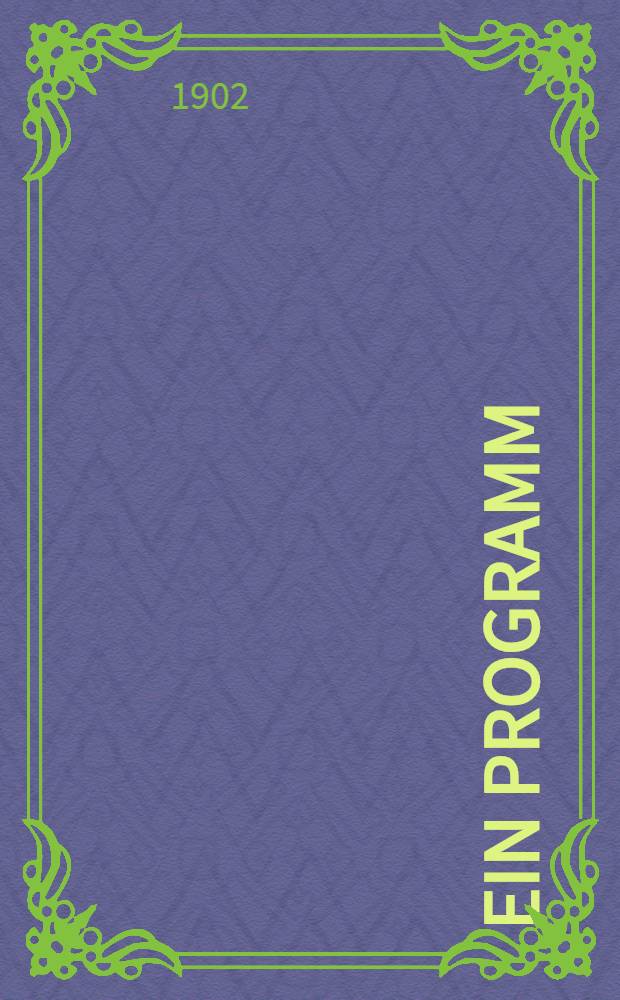 Ein Programm