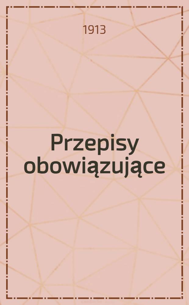 Przepisy obowiązujące