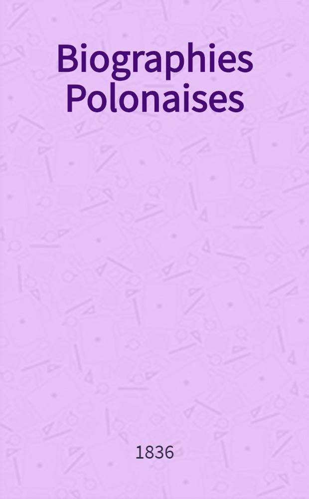 Biographies Polonaises