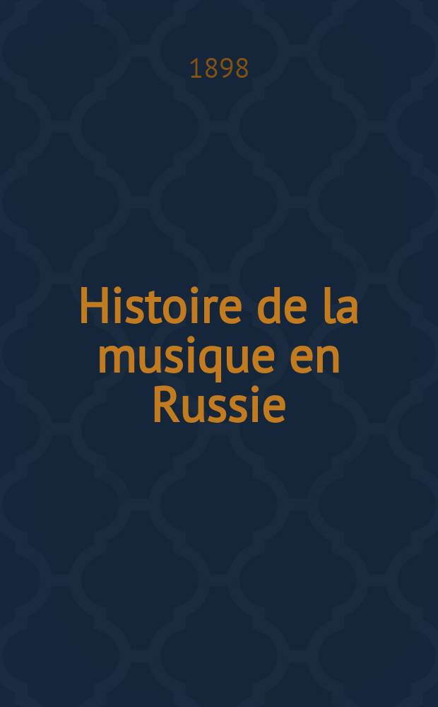 Histoire de la musique en Russie