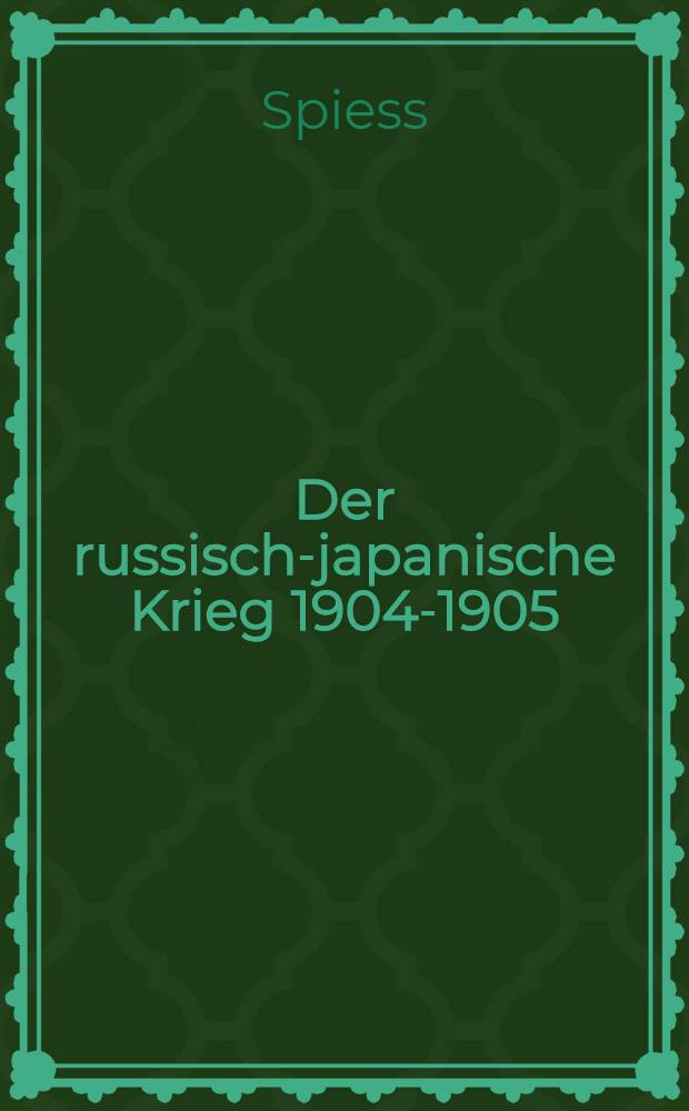 Der russisch-japanische Krieg 1904-1905