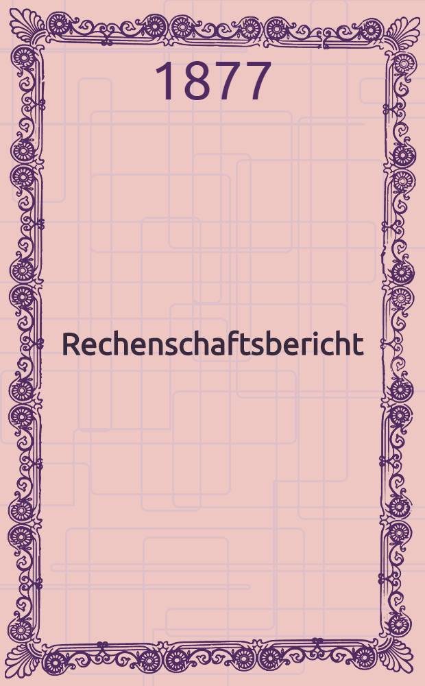 Rechenschaftsbericht