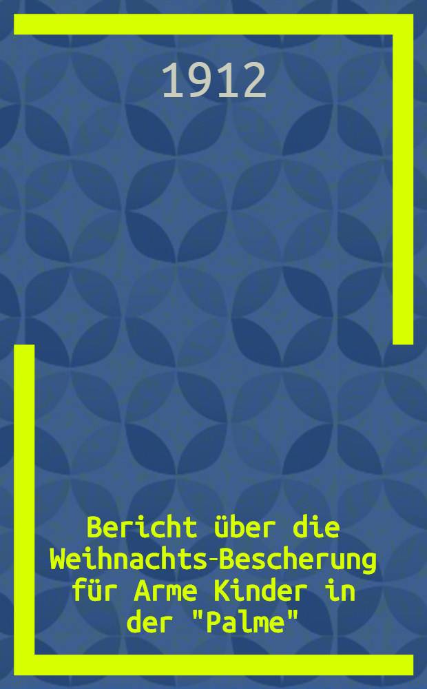 Bericht &uuml;ber die Weihnachts-Bescherung f&uuml;r Arme Kinder in der "Palme"