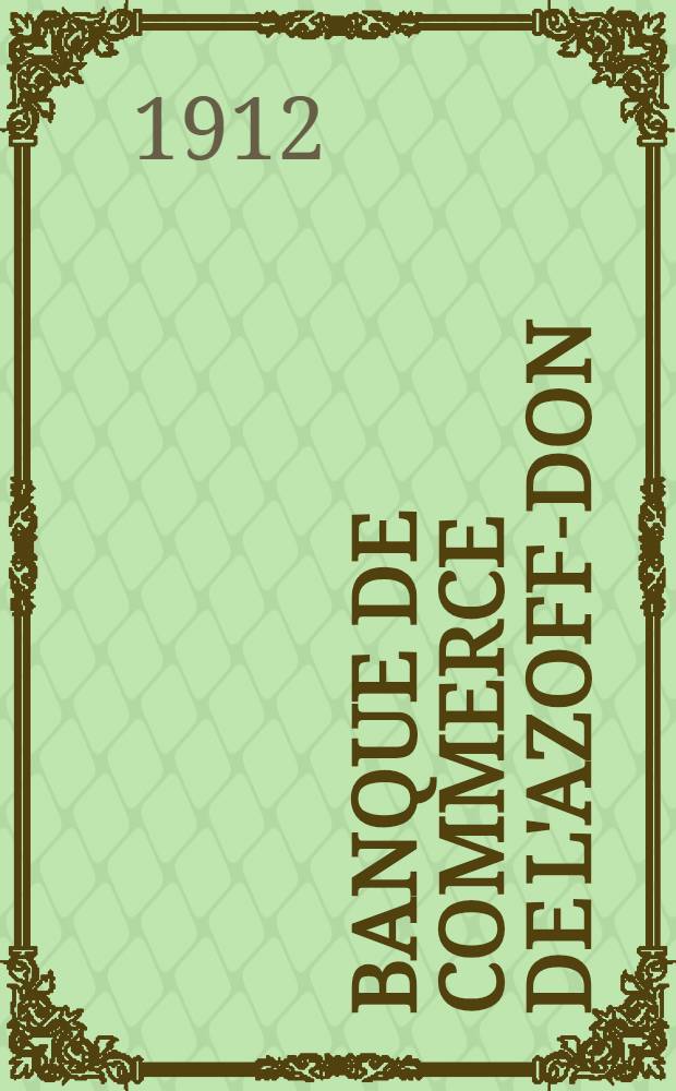 Banque de Commerce de l'Azoff-Don
