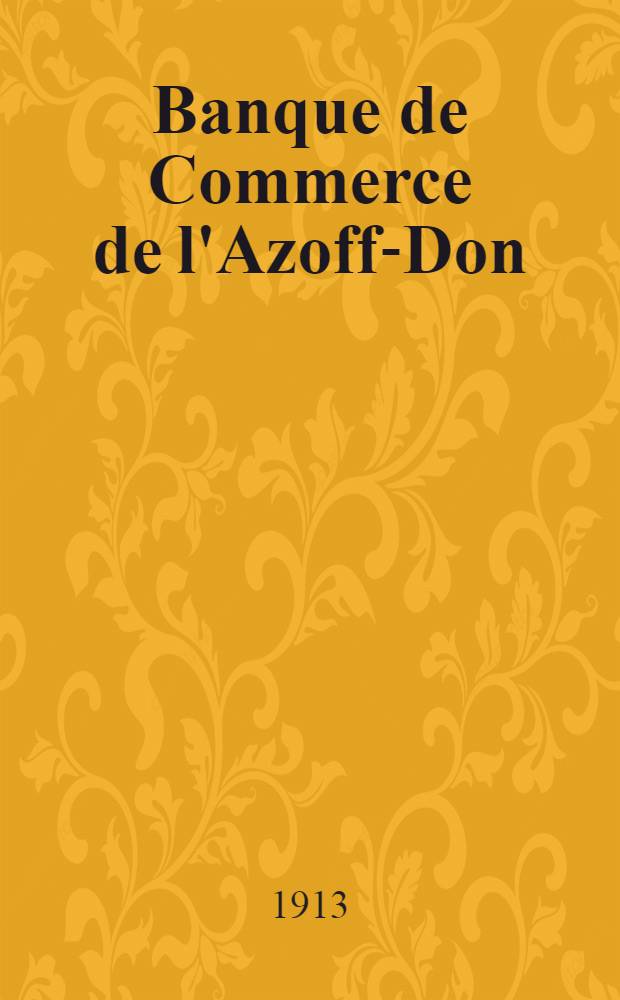 Banque de Commerce de l'Azoff-Don