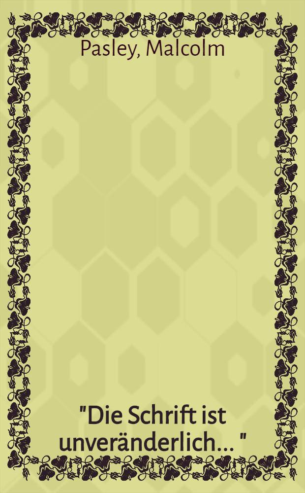 "Die Schrift ist unveränderlich ..." : Essays zu Kafka = "Почерк не изменен . . ."