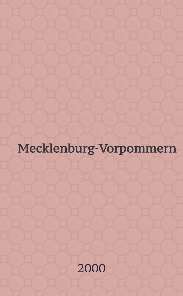 Mecklenburg-Vorpommern = Справочник немецких художественных памятников. Мекленбург-Передняя Померания