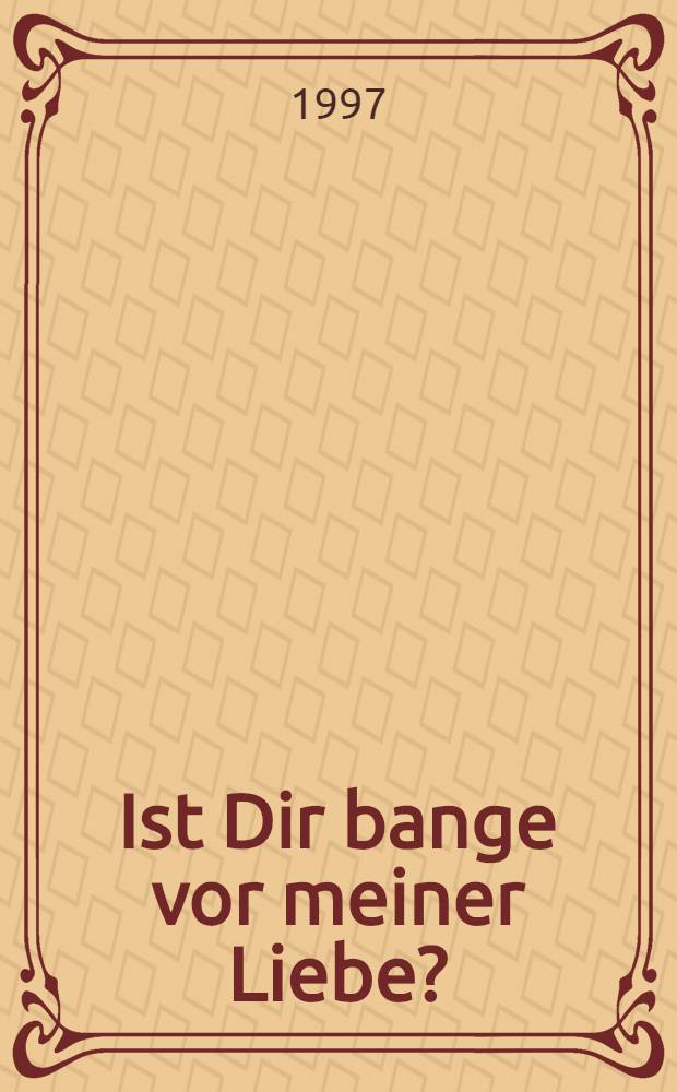 Ist Dir bange vor meiner Liebe? : Briefe an Philipp Hössli, nebst dessen Gegenbriefen und Tagebuchnotizen = Переписка Беттины фон Арним с Филиппом Хэссли