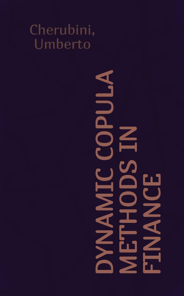 Dynamic copula methods in finance = Динамические методы связки в финансах