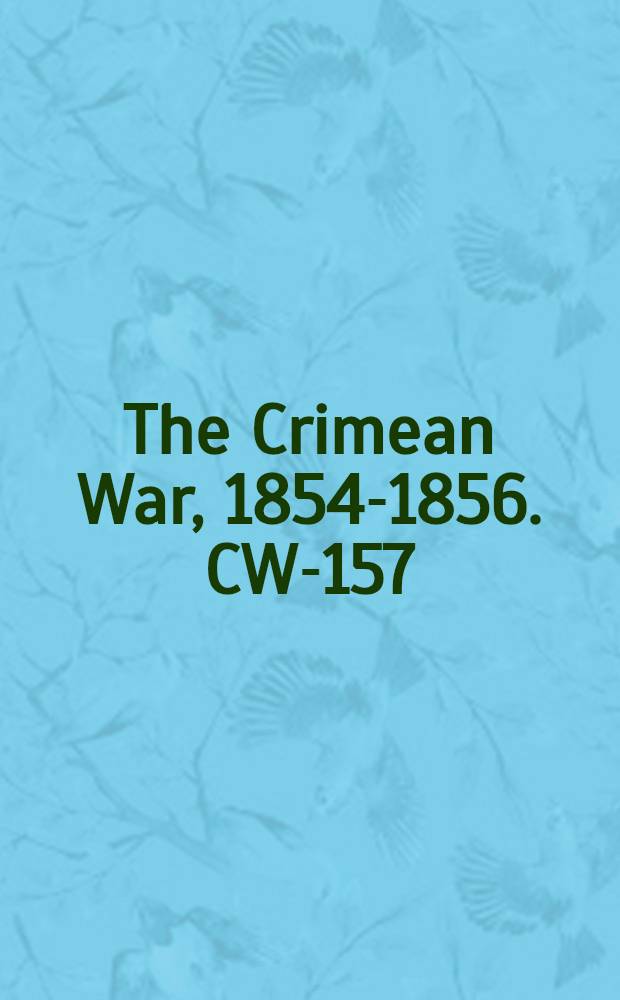 The Crimean War, 1854-1856. CW-157 : Rusland-Turkije