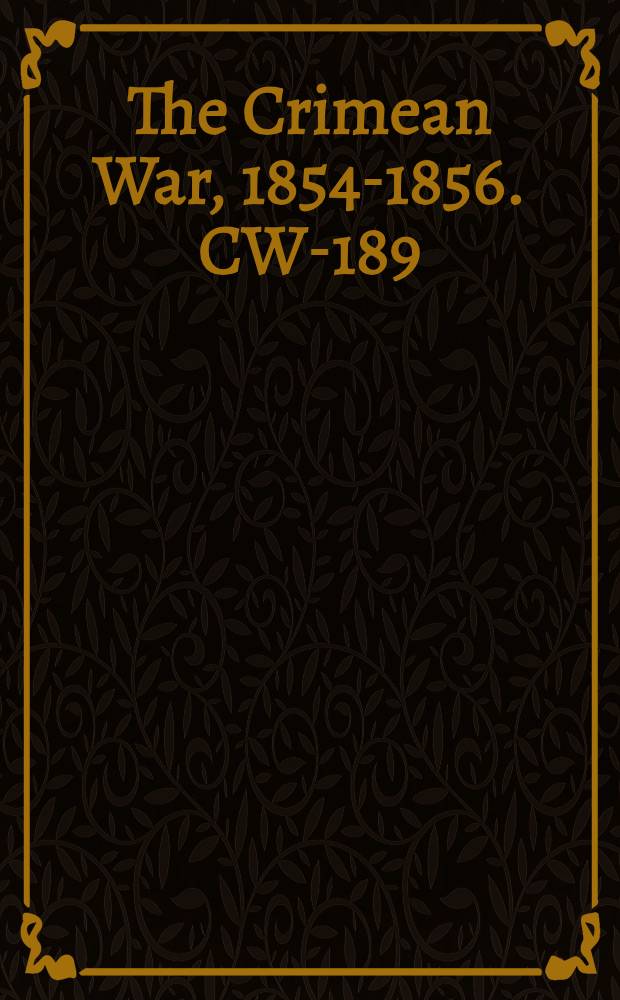 The Crimean War, 1854-1856. CW-189 : De Turken en de Grieken = Греко-турецкие отношения