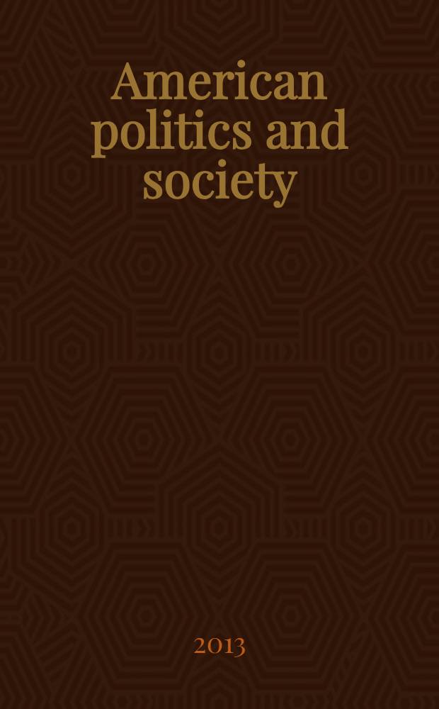 American politics and society = Американская политика и общество