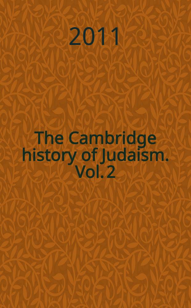 The Cambridge history of Judaism. Vol. 2 : The Hellenistic age