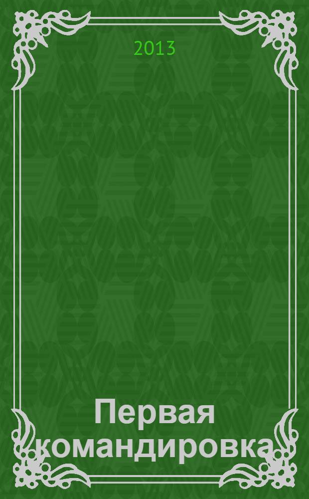 Первая командировка : роман