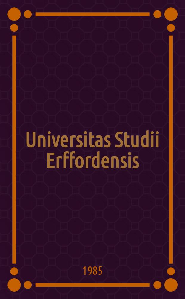 Universitas Studii Erffordensis
