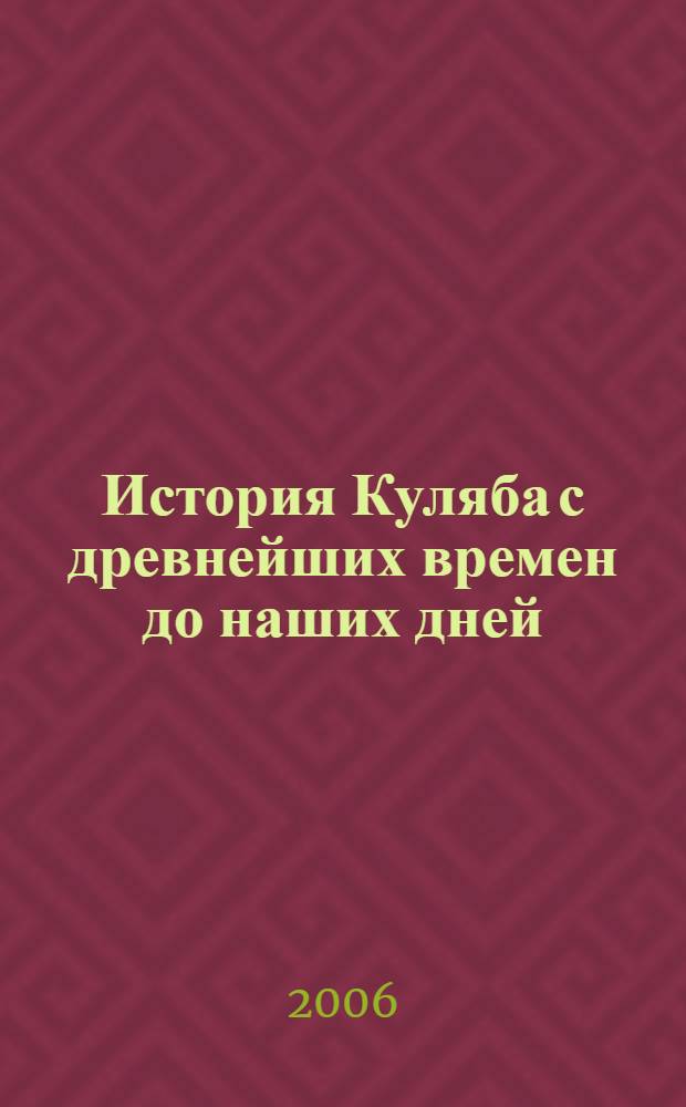 История Куляба с древнейших времен до наших дней