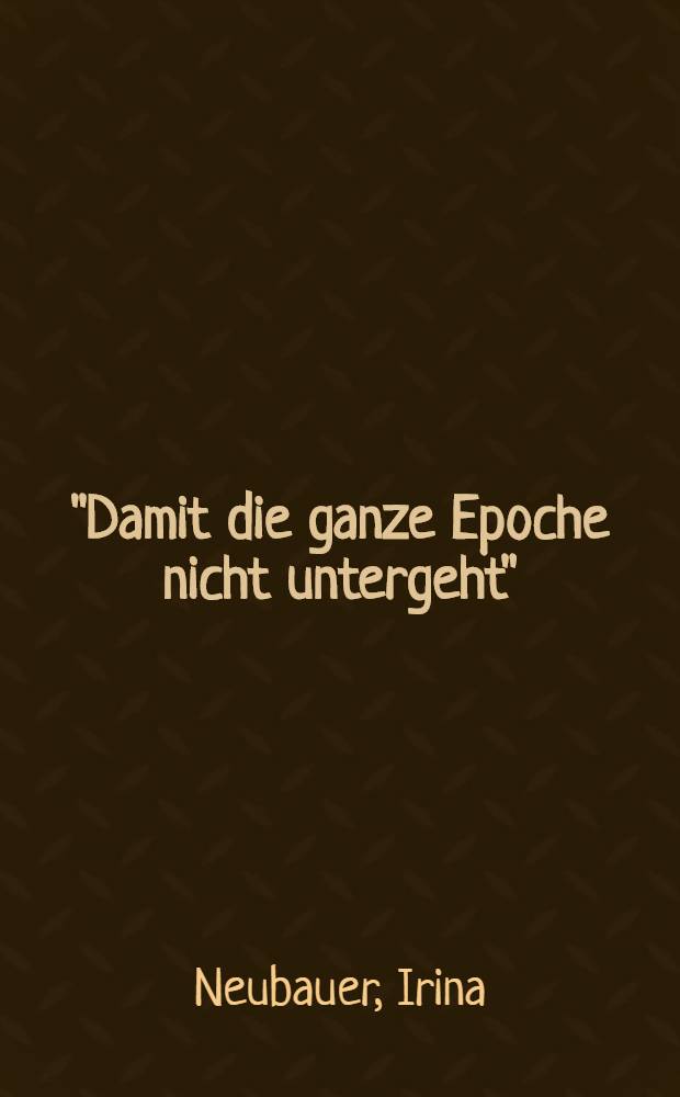 "Damit die ganze Epoche nicht untergeht" : Erinnerungen russischer Politiker im Exil nach 1917 : Inaugural-Dissertation = "Пока не кончится эпоха": Воспоминания русского политика в изгнании после 1917 г.