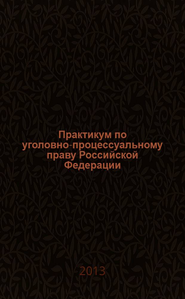 Практикум по уголовно-процессуальному праву Российской Федерации
