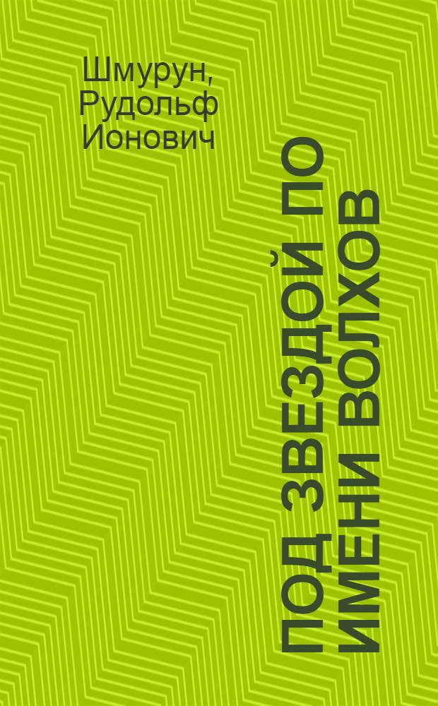 Под звездой по имени Волхов : стихотворения
