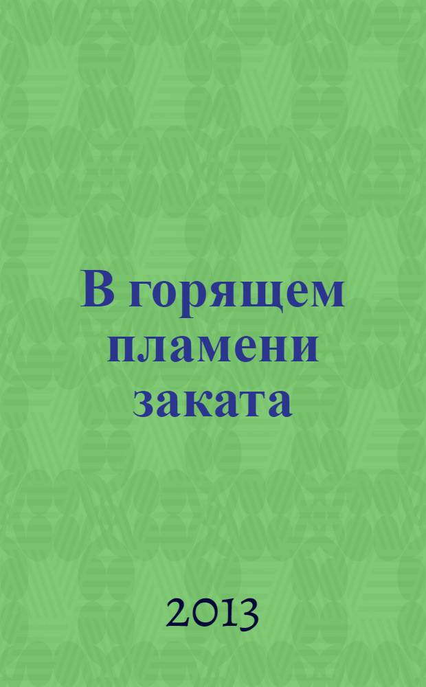 В горящем пламени заката : стихи