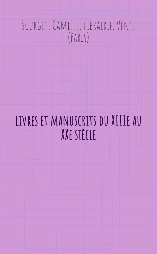 55 livres et manuscrits du XIIIe au XXe siècle : catalogue de vente à prix marqués de livres et manuscrits anciens classés par ordre chronologique = 55 книг и манускриптов 13 - 20 вв.