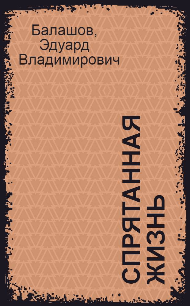 Спрятанная жизнь : медитации