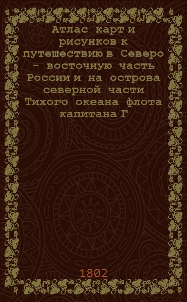 [Атлас карт и рисунков к путешествию в Северо - восточную часть России и на острова северной части Тихого океана флота капитана Г. Сарычева]. Мужчина острова Кадьяк