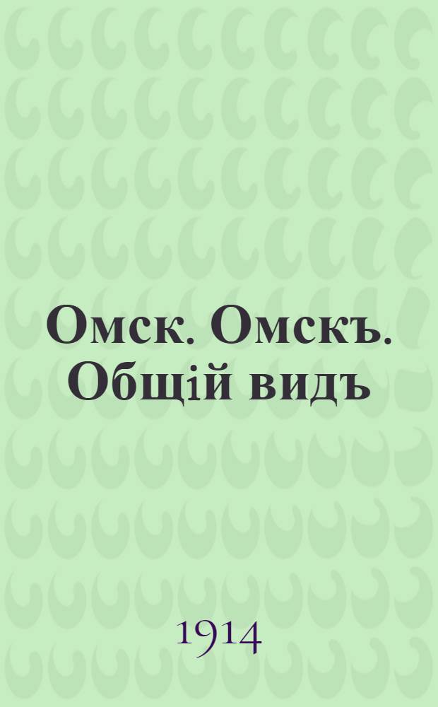 Омск. Омскъ. Общiй видъ