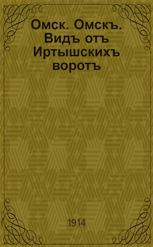 Омск. Омскъ. Видъ отъ Иртышскихъ воротъ