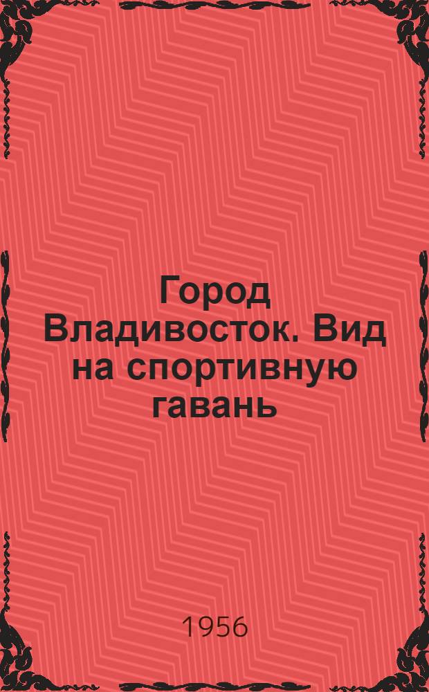 Город Владивосток. Вид на спортивную гавань
