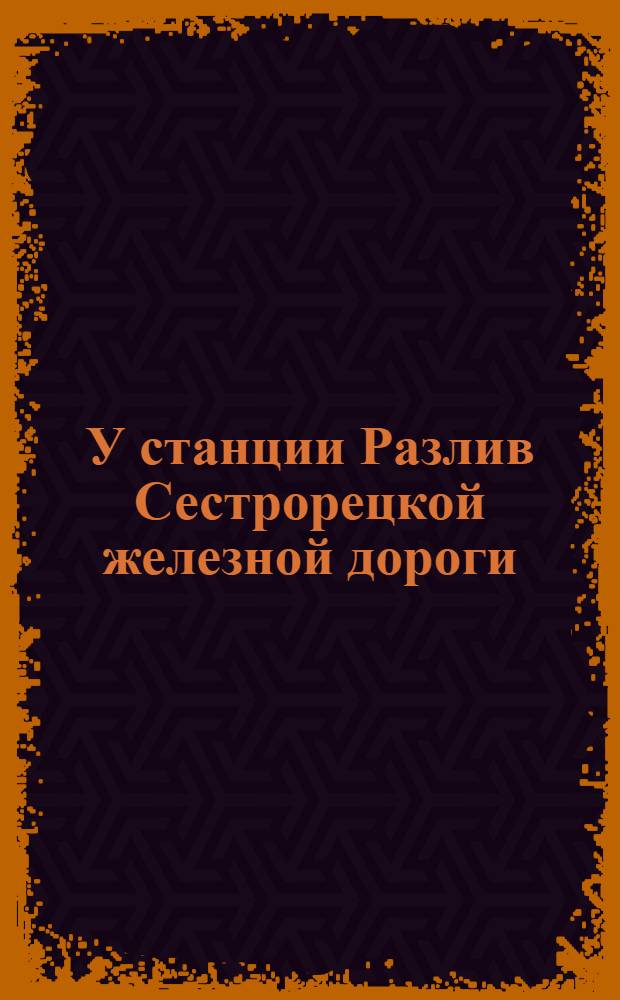 У станции Разлив Сестрорецкой железной дороги = St. Rasliv du ch. de f. de Sestroretzk