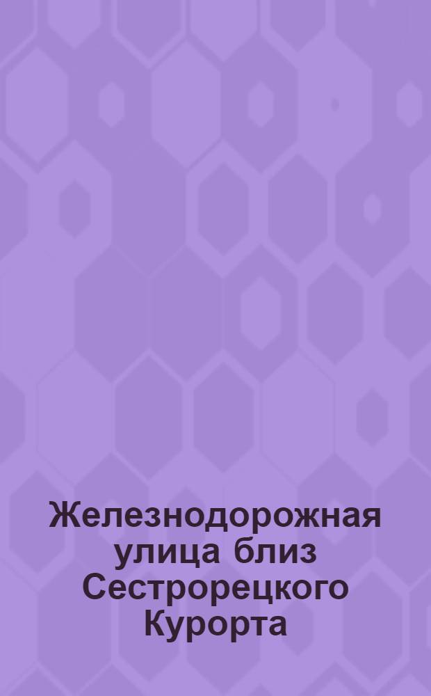 Железнодорожная улица близ Сестрорецкого Курорта = Environs de Sestroretzk