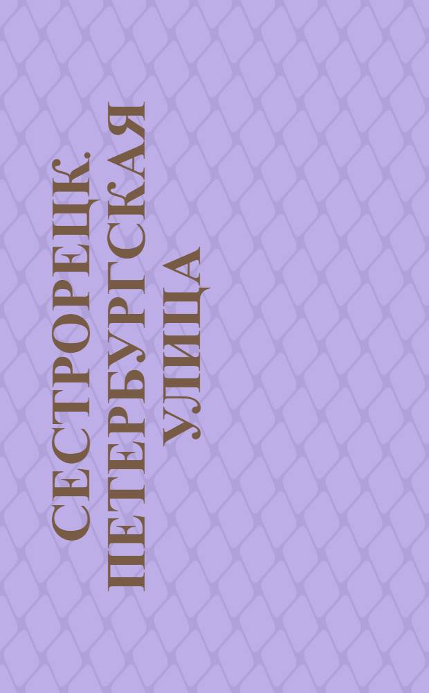 Сестрорецк. Петербургская улица = Sestrorezk. La rue de Pétersbourg