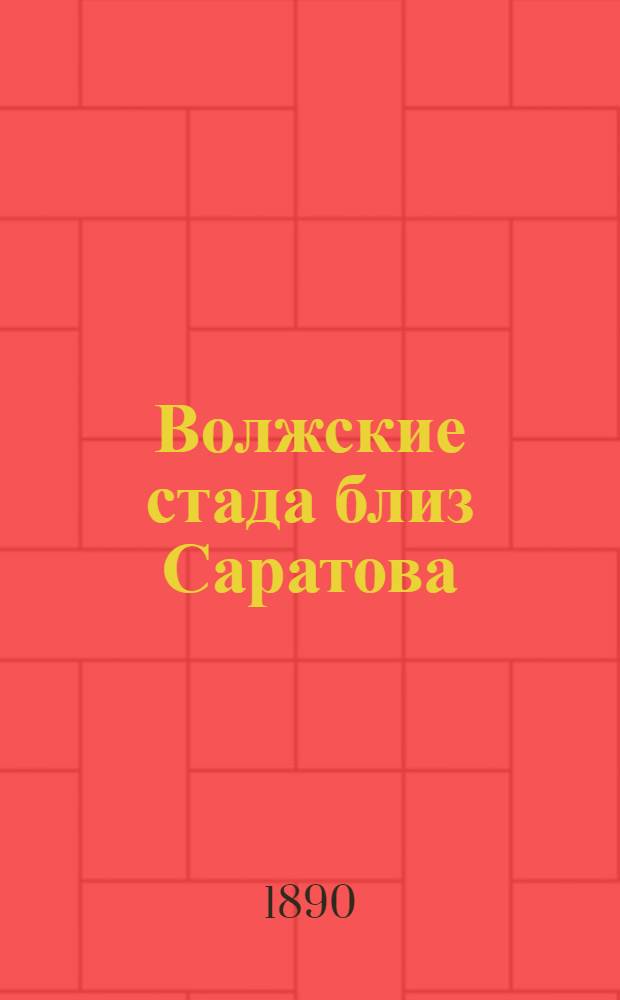 Волжские стада близ Саратова