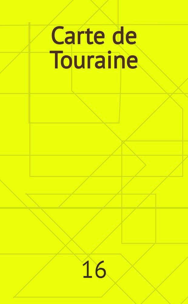 Carte de Touraine