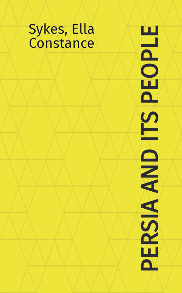 Persia and its people