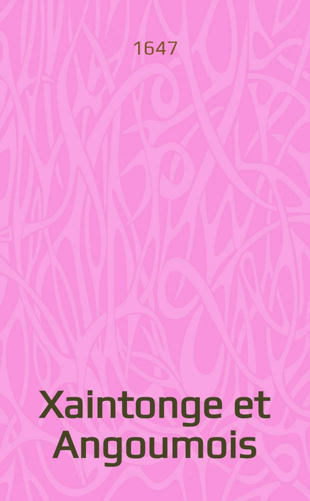 Xaintonge et Angoumois