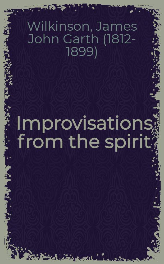 Improvisations from the spirit