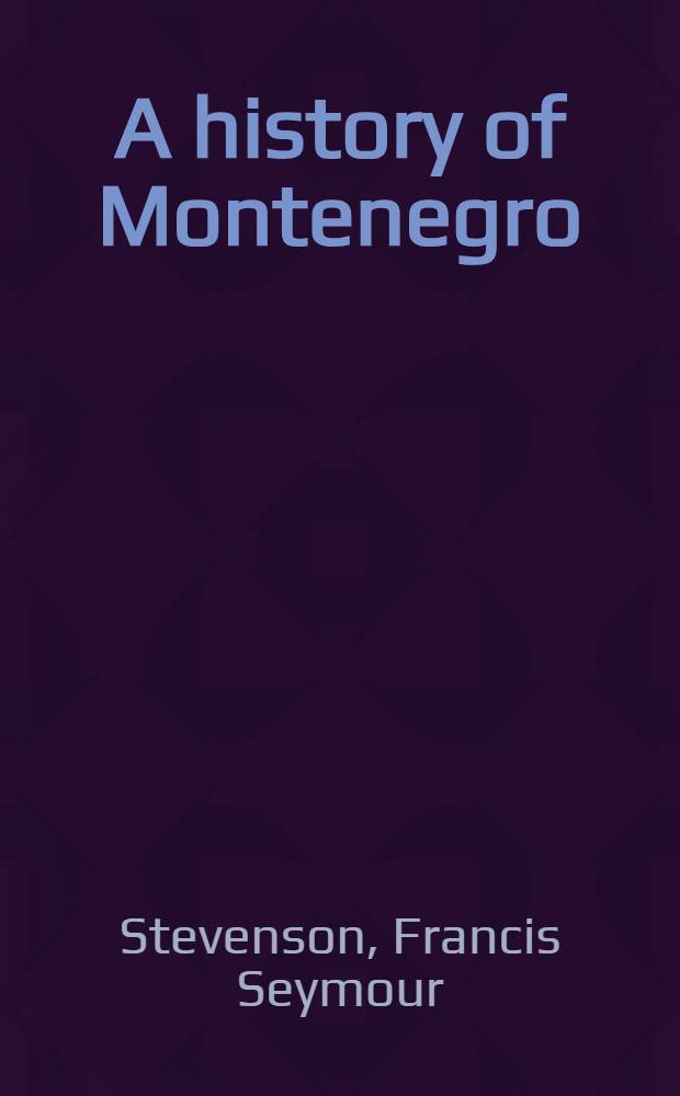 A history of Montenegro