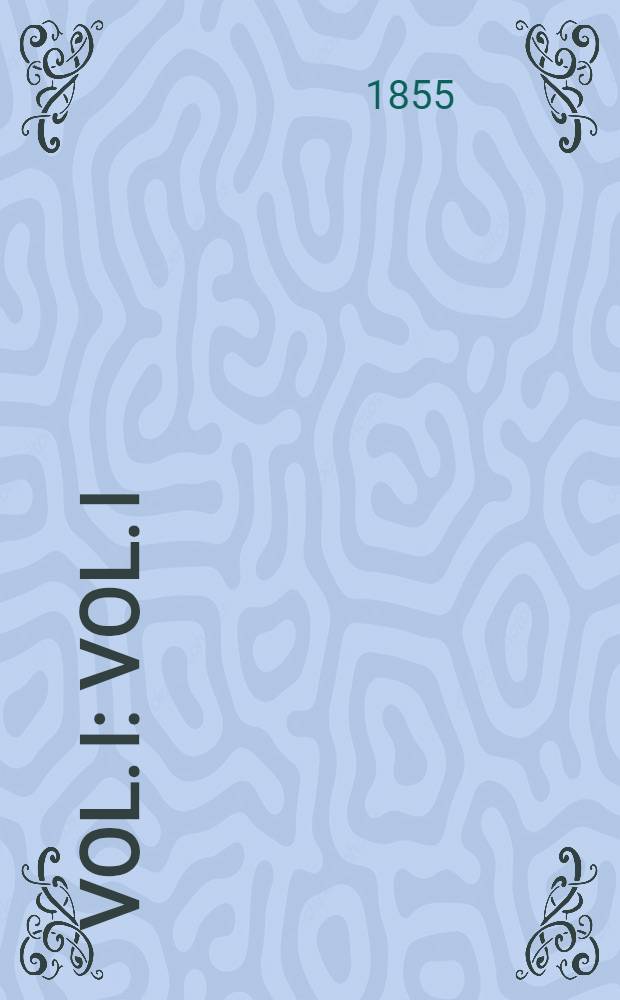 Vol. I : Vol. I