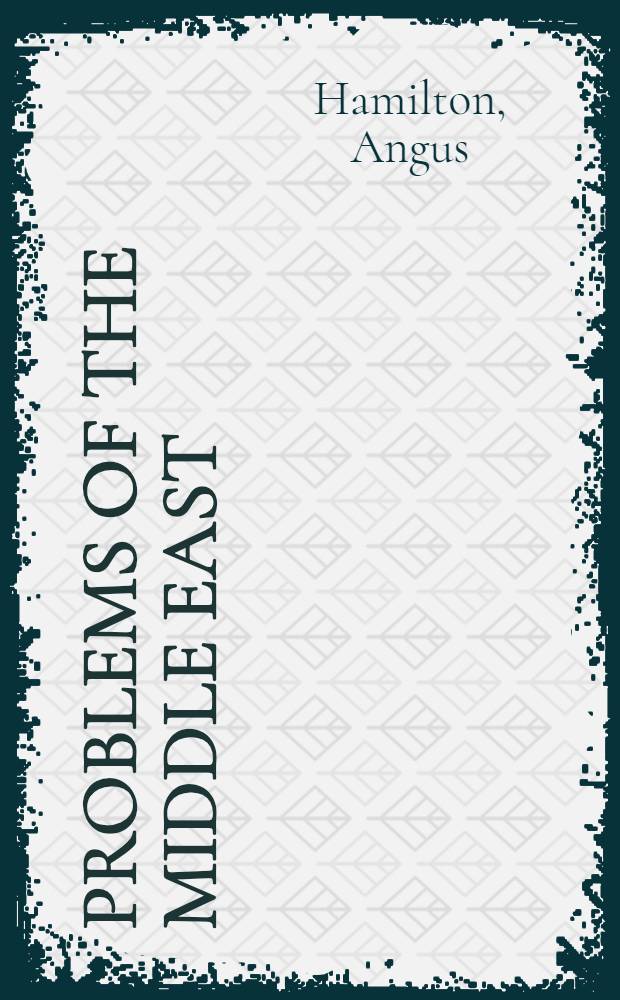 Problems of the Middle East