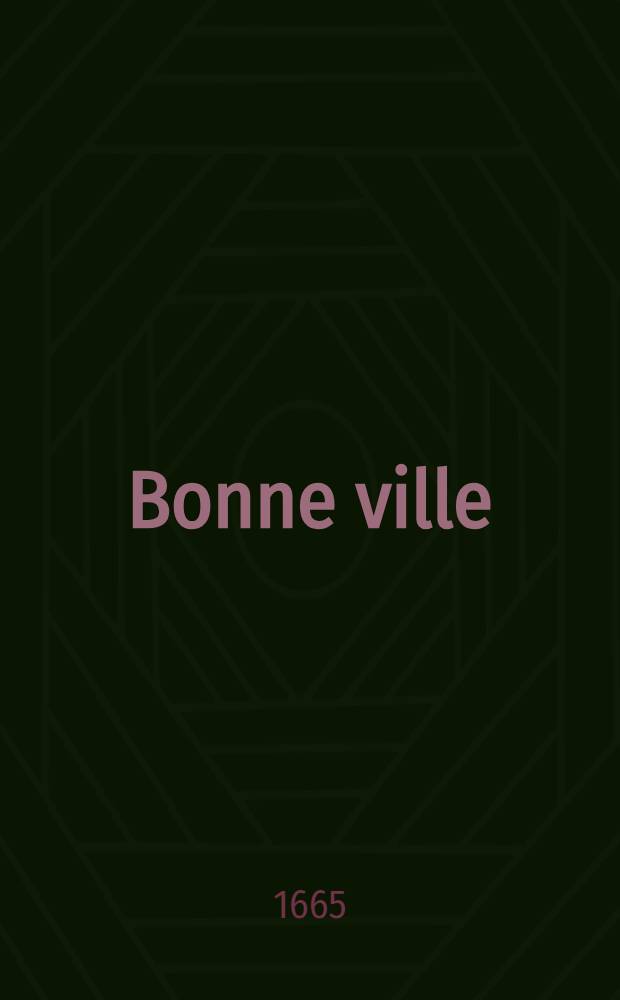 Bonne ville