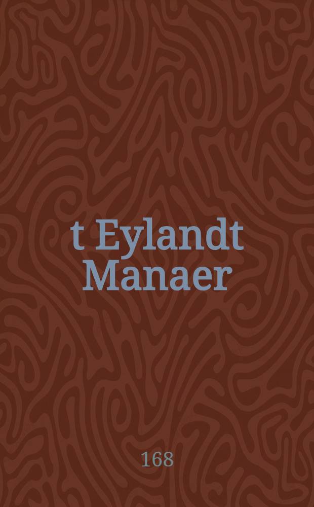 ‘t Eylandt Manaer