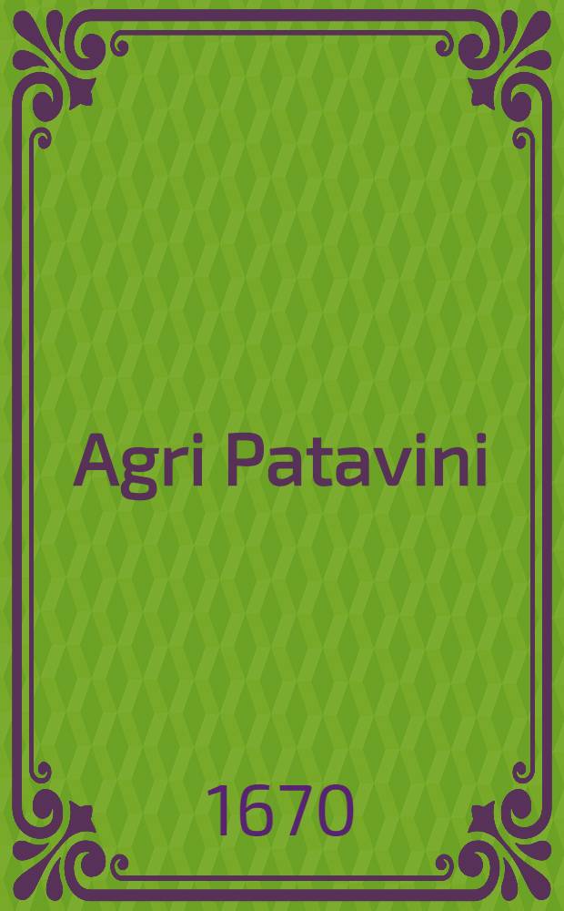 Agri Patavini