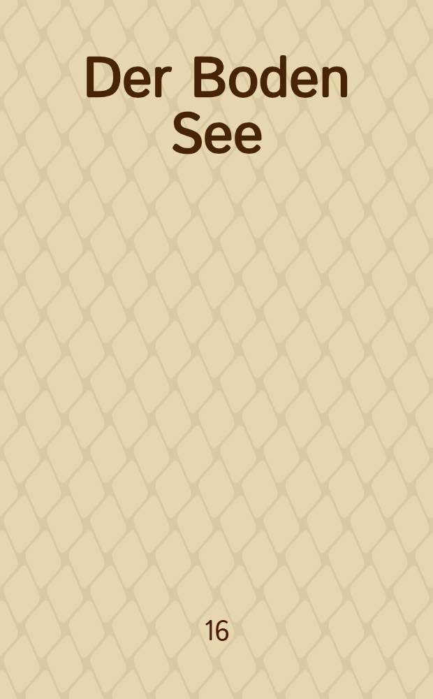 Der Boden See
