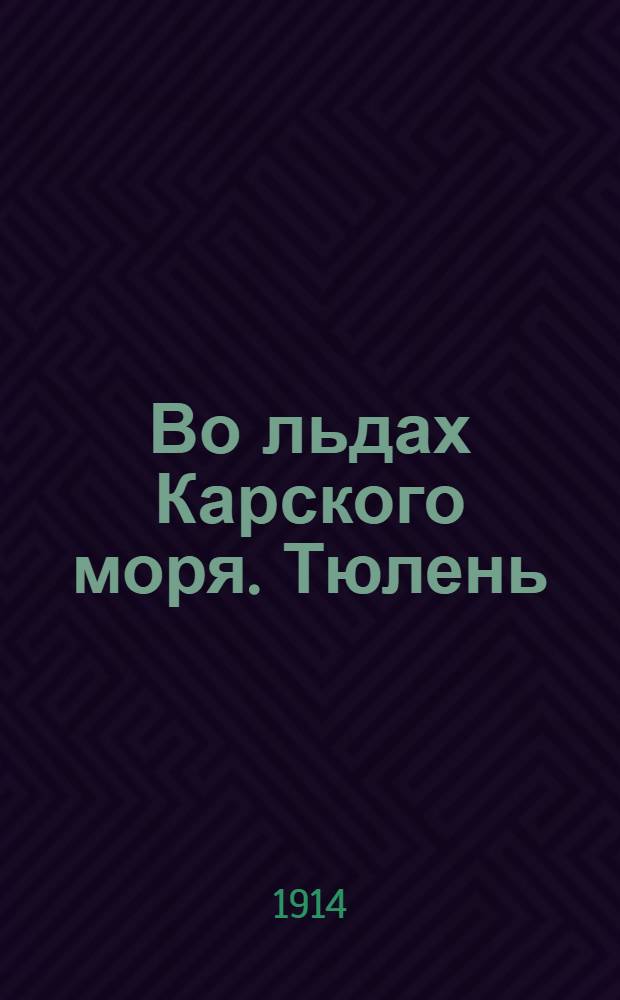 Во льдах Карского моря. Тюлень : открытка