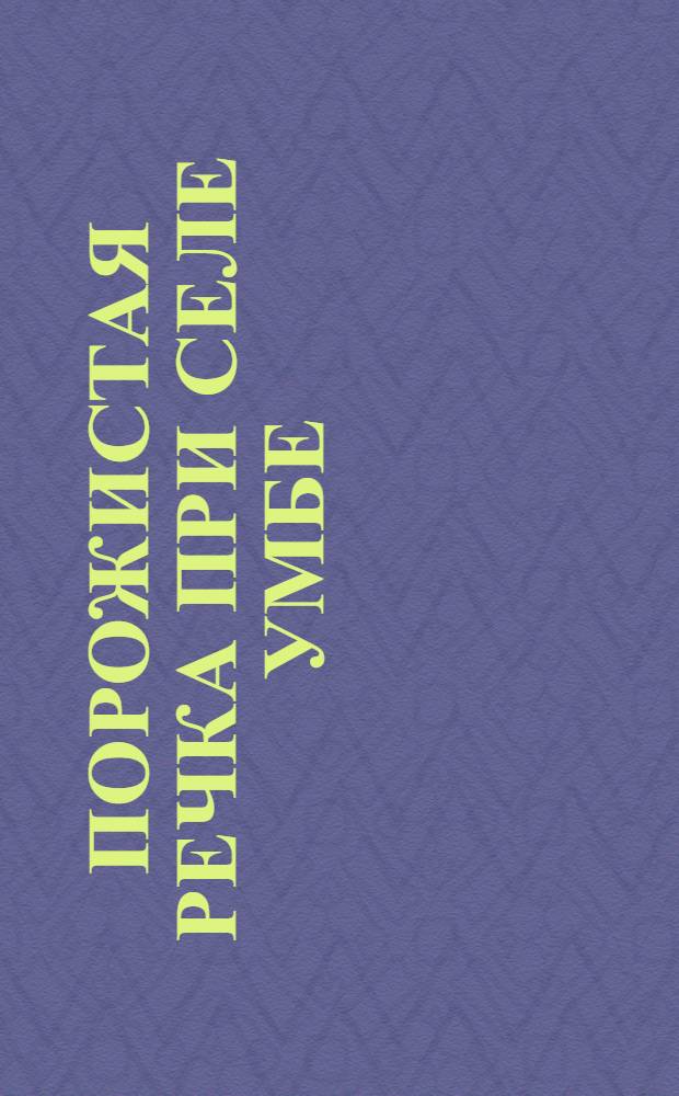 Порожистая речка при селе Умбе (водится семга) : открытка