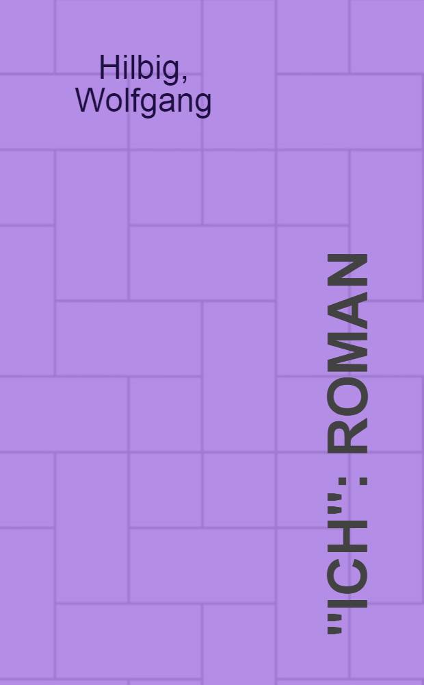 "Ich" : Roman