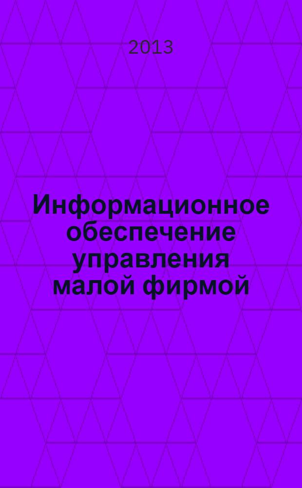 Информационное обеспечение управления малой фирмой (теоретические и практические аспекты) : монография