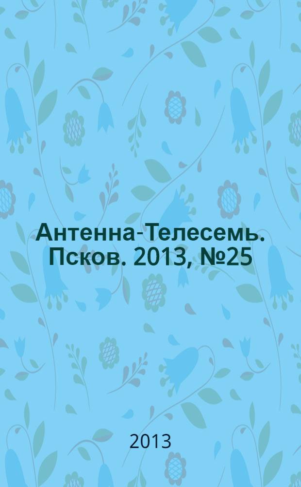 Антенна-Телесемь. Псков. 2013, № 25 (376)